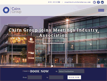 Tablet Screenshot of cairnhotelgroup.com